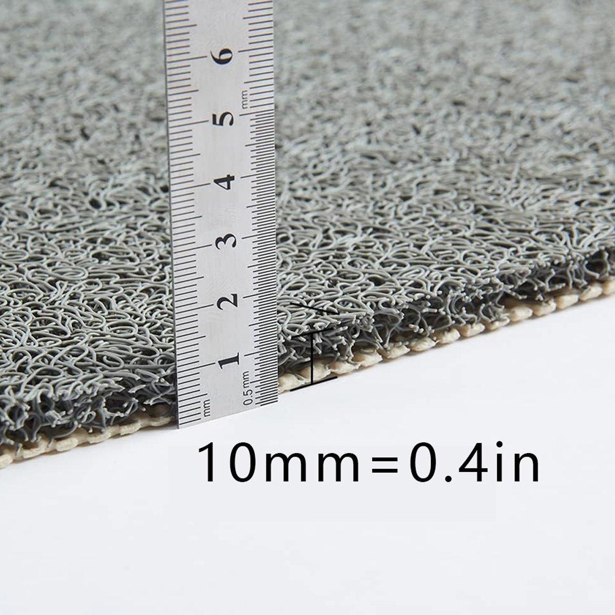 Waterproof Non-Slip Bathroom Shower Mat Anti-Slip Rug Toilet Floor Mat Washable - White-40*60cm