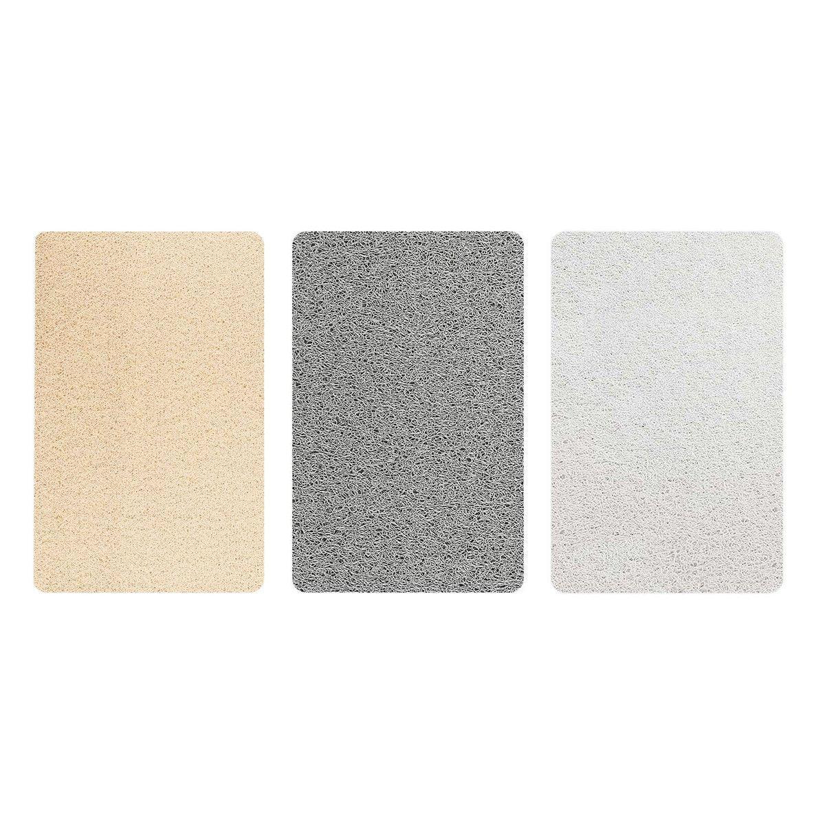 Waterproof Non-Slip Bathroom Shower Mat Anti-Slip Rug Toilet Floor Mat Washable - White-43*120cm