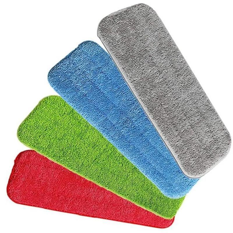 Replacement Microfiber Flat Mop Head Refill Floor Cleaning Pads Absorbent Blue