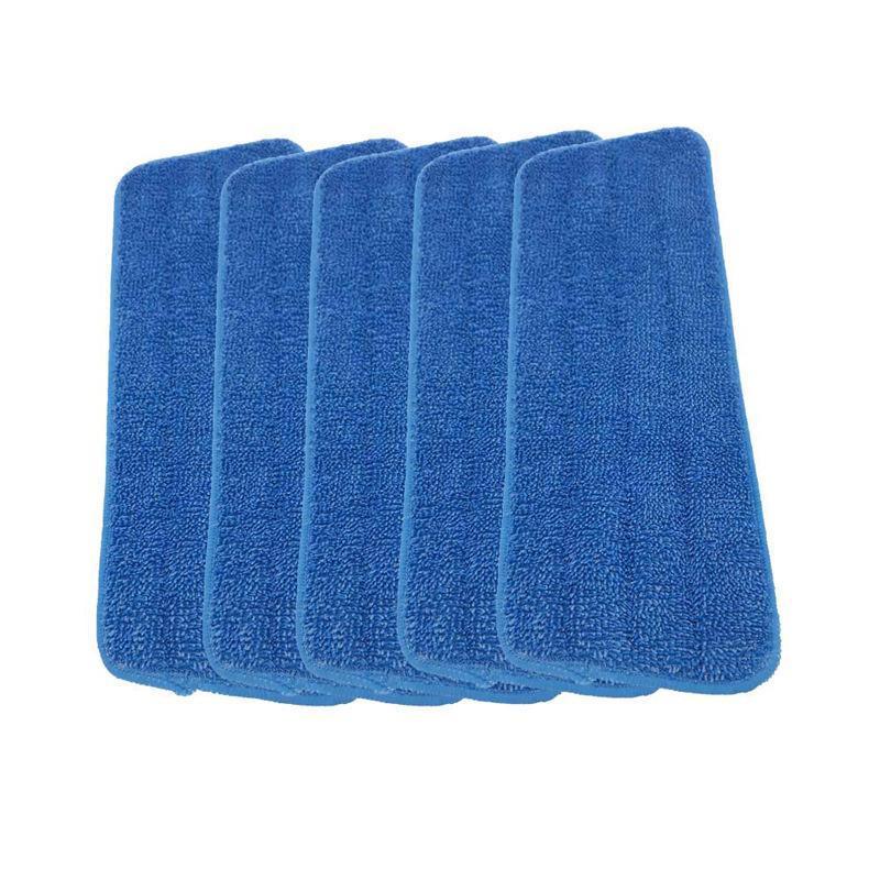 Replacement Microfiber Flat Mop Head Refill Floor Cleaning Pads Absorbent Grey