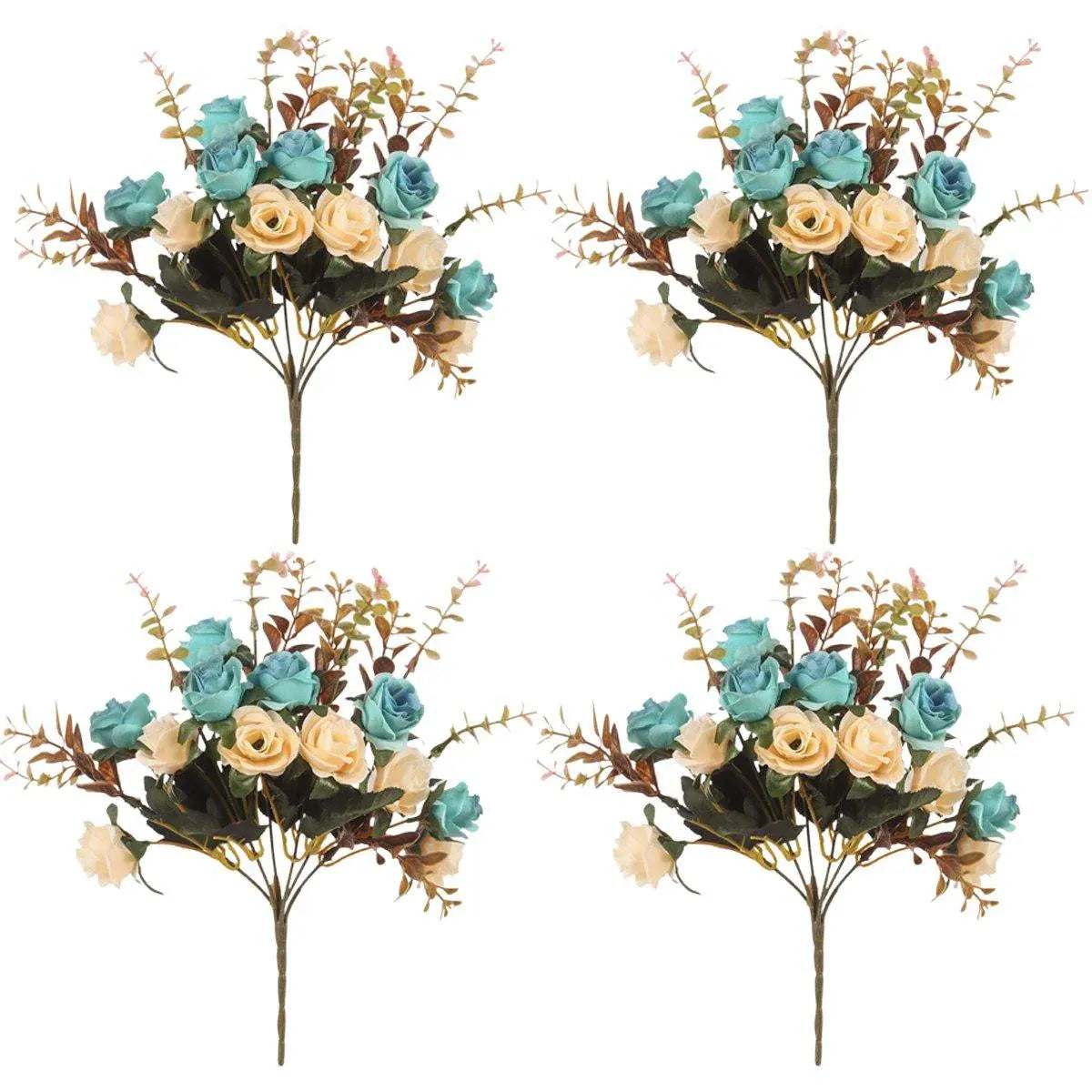4pcs Artificial Flowers Home Decoration Floral Arrangement for Living Room Decor