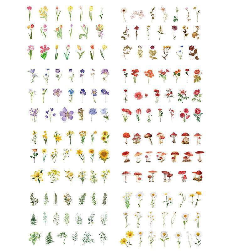 Scrapbooking Flower Stickers Pet Transparent Sticker - G