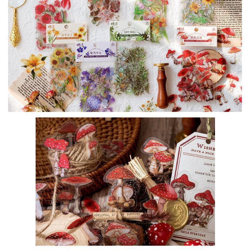 Scrapbooking Flower Stickers Pet Transparent Sticker - G