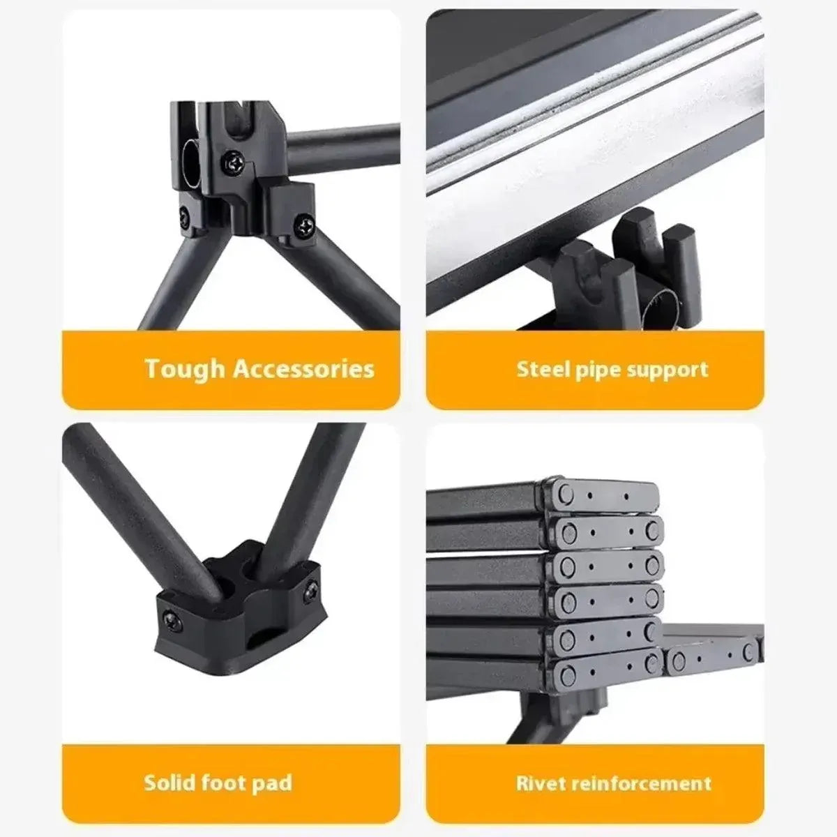 Camping Folding Table Picnic Outdoor Foldable Tables Aluminium Portable BBQ Desk