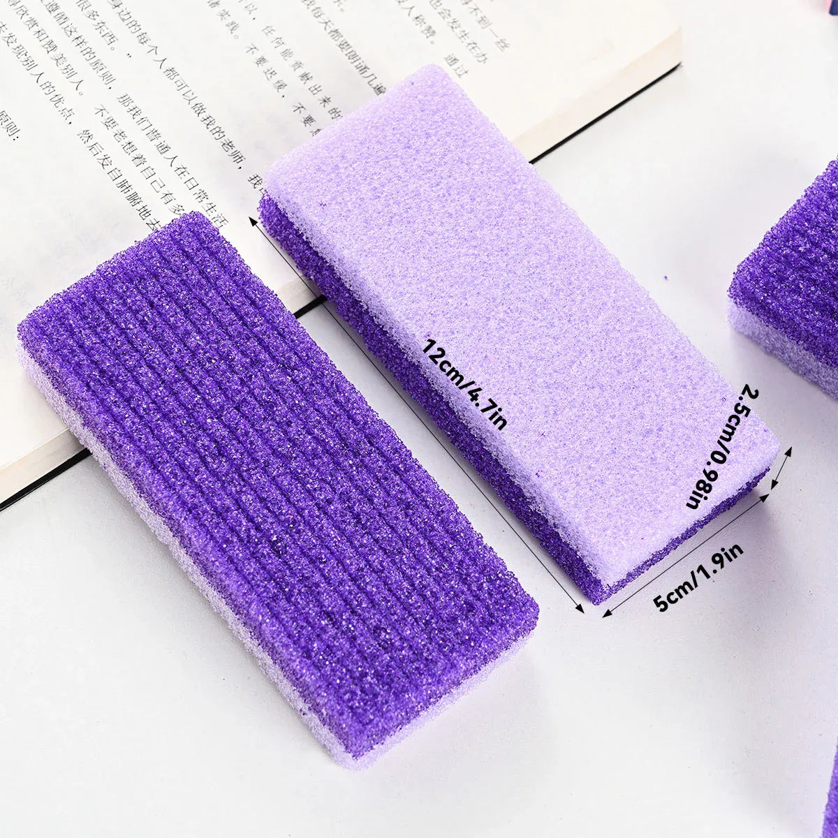 4X Pumice Foot Stone File Exfoliate Rasp Dead Skin Scrub Pedicure Remove Sands