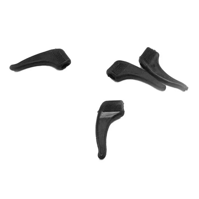 Silicone Glasses Ear Hooks Anti Slip Grip Spectacle Holder Sports Temple Tips - Black