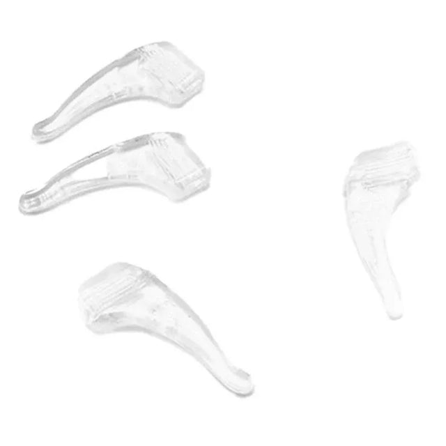 Silicone Glasses Ear Hooks Anti Slip Grip Spectacle Holder Sports Temple Tips - Clear