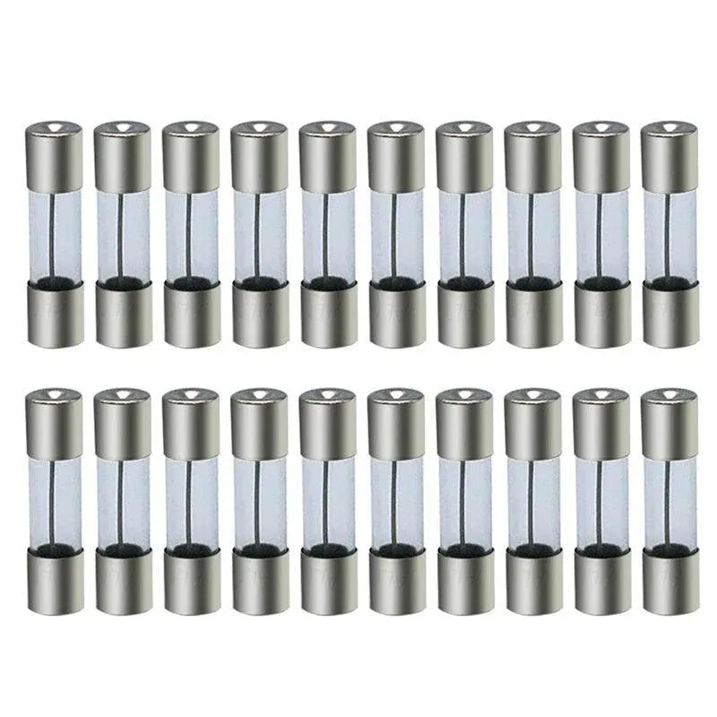 20Pcs M205 Glass Fuse 5Mm X 20Mm Slow Blow 250V / Select From 0.5A To 10A  Amp - 20PCS F1A