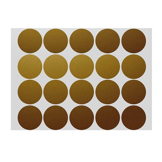 Gold Assorted Sizes Colour Sticker Dots Adhesive Round Labels Circular 25mm*40