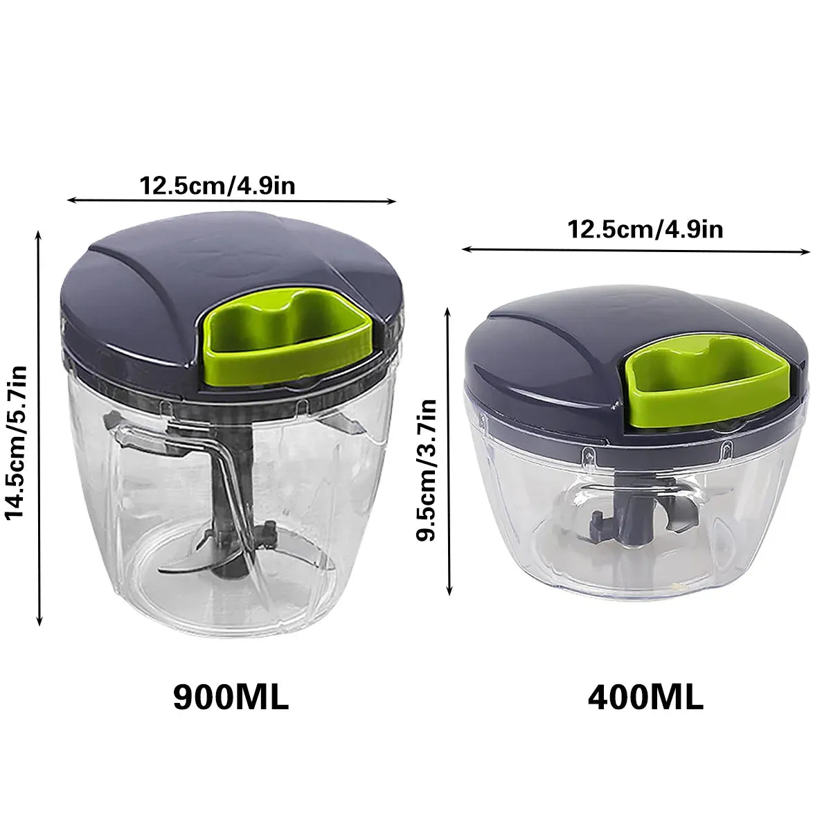 Garlic Press Chopper Slicer Hand Presser Grinder Crusher Home Kitchen Tools Use - 1000ml
