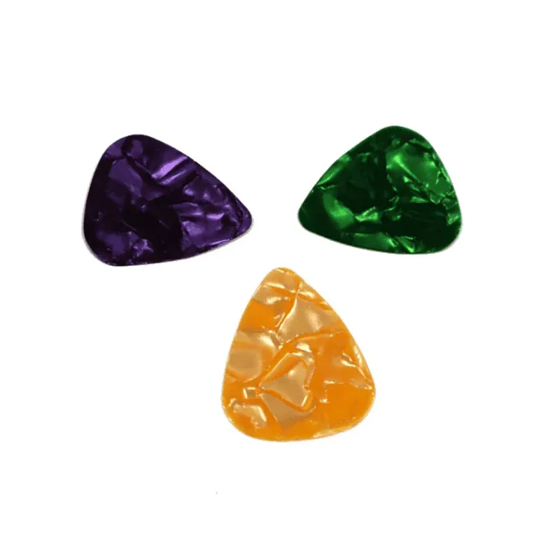 20X Multicolor Celluloid Acoustic Electric Guitar Picks Plectrums Thin 0.46mm