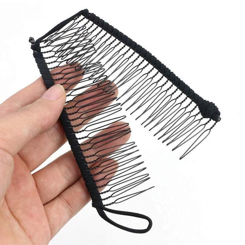 Vintage Banana Hair Clip Christmas Hair Claw Accessory Stretchable Banana Comb - 20 Teeth