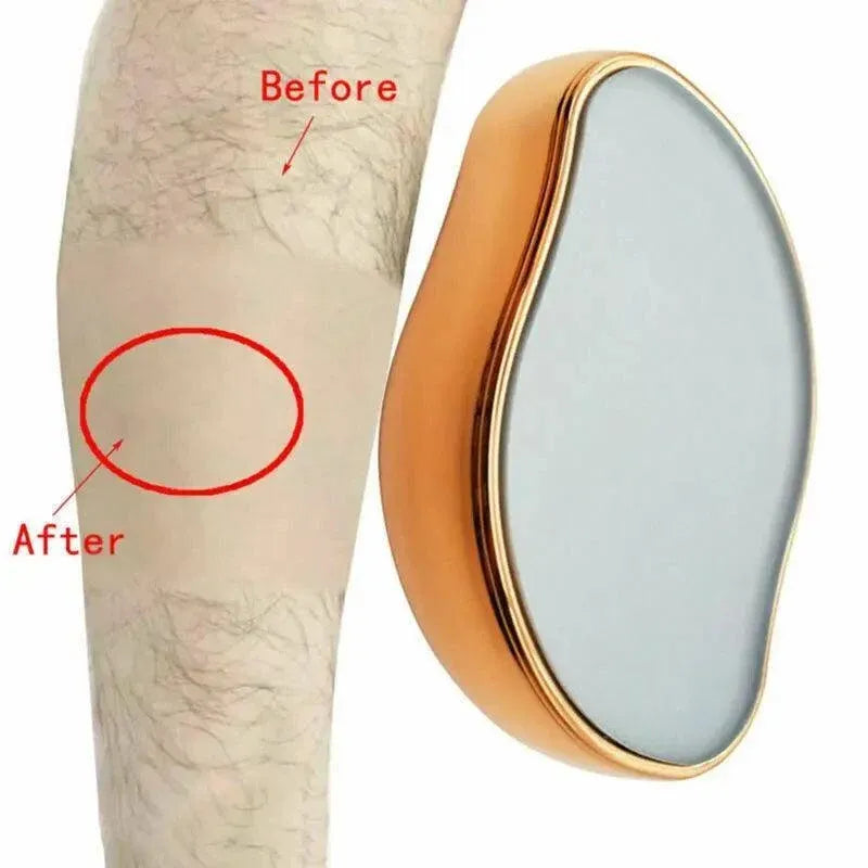 Painless Physical Hair Removal Epilators Crystal Hair Eraser For Women Men Hot - Black