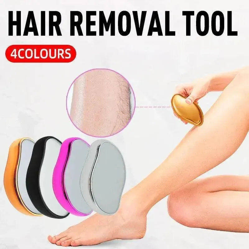 Painless Physical Hair Removal Epilators Crystal Hair Eraser For Women Men Hot - Gold