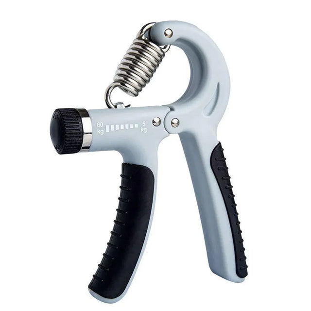 Adjustable Power Hand Grip Forearm Exerciser Gripper Strengthener Trainer 5-60Kg - Grey