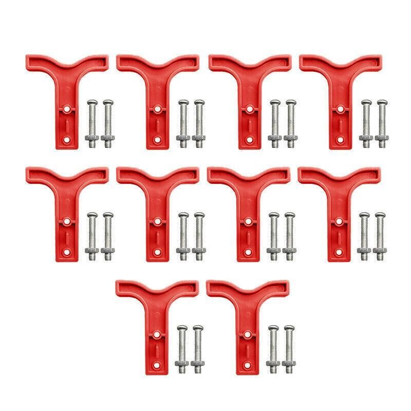10X Red T Bar Handle For Anderson Style Plug Connectors Tool 50Amp - 24V 6Awg