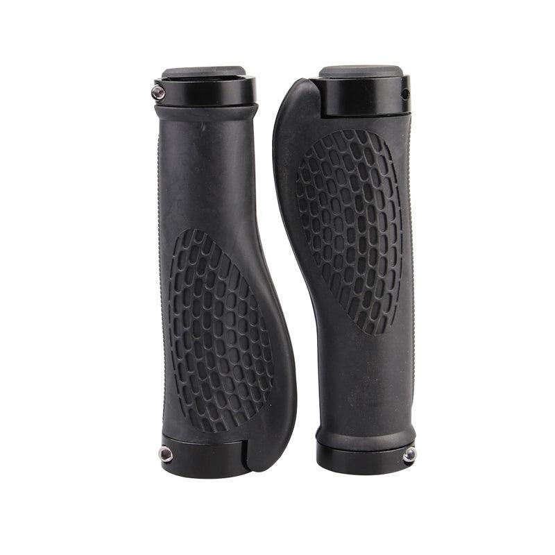 Ergonomic MTB Bike Handlebar Grips 2PCS Lock On Rubber Cycling Mountain Bicycle - Red