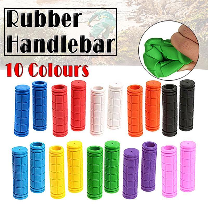 Rubber Grips For Bmx Mtb Cycle Road Mountain Bike Scooter Bicycle Handle Bar - Dark Blue