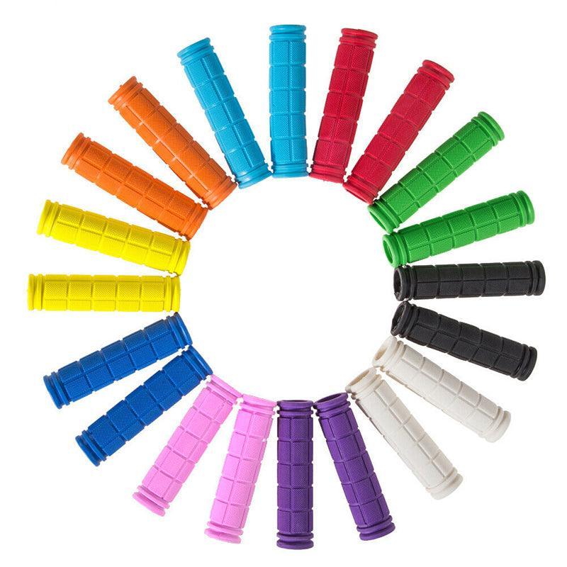 Rubber Grips For Bmx Mtb Cycle Road Mountain Bike Scooter Bicycle Handle Bar - Dark Blue