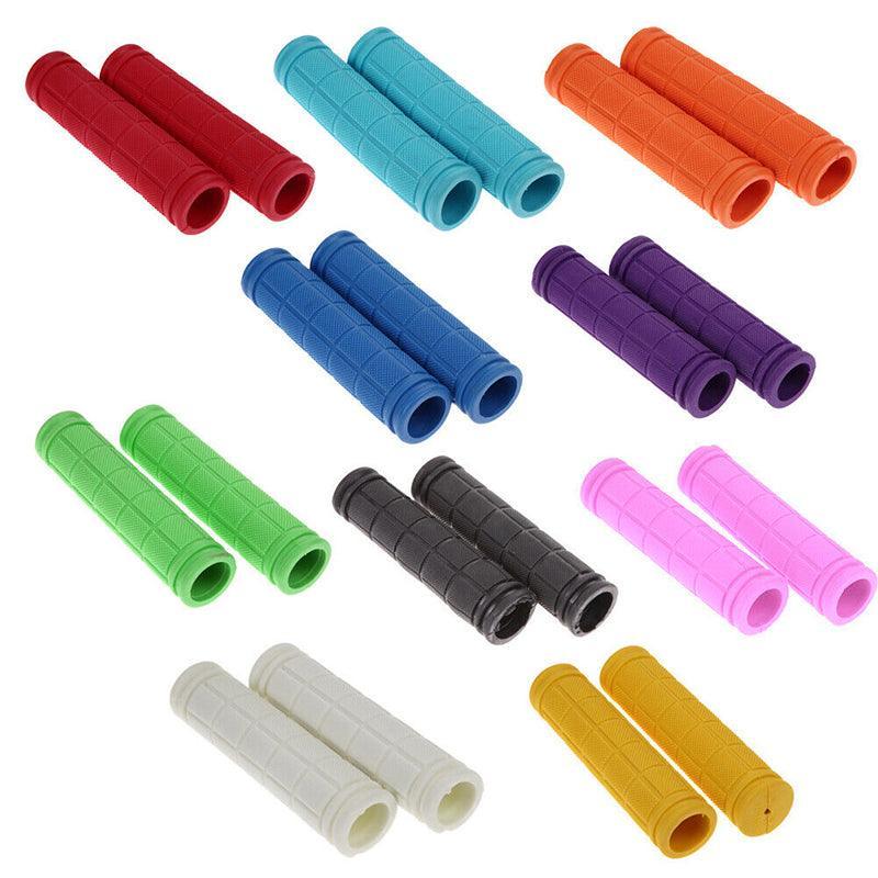 Rubber Grips For Bmx Mtb Cycle Road Mountain Bike Scooter Bicycle Handle Bar - Dark Blue
