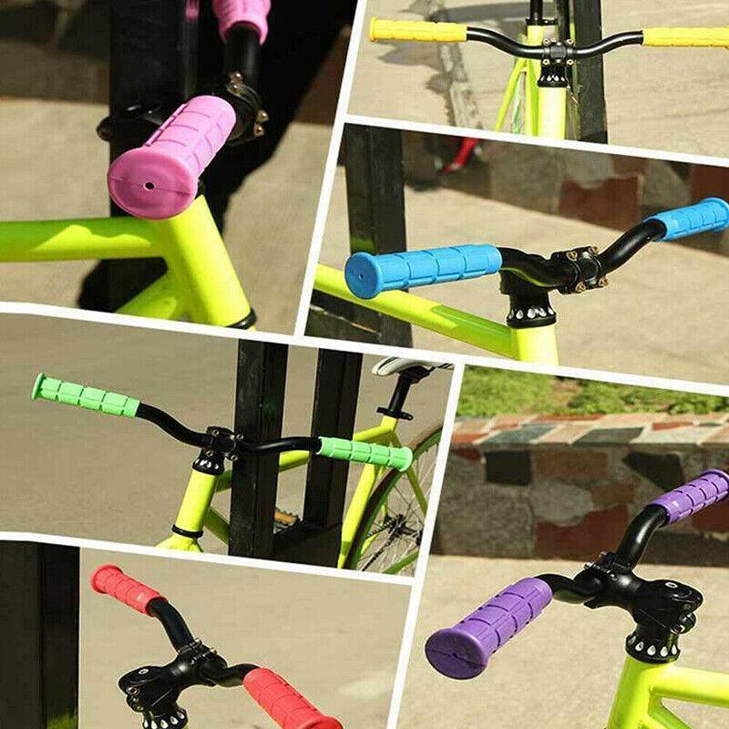 Rubber Grips For Bmx Mtb Cycle Road Mountain Bike Scooter Bicycle Handle Bar - Dark Blue