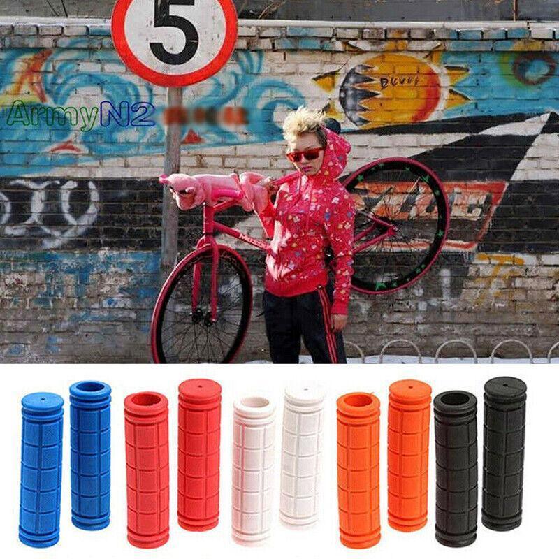 Rubber Grips For Bmx Mtb Cycle Road Mountain Bike Scooter Bicycle Handle Bar - Light Blue