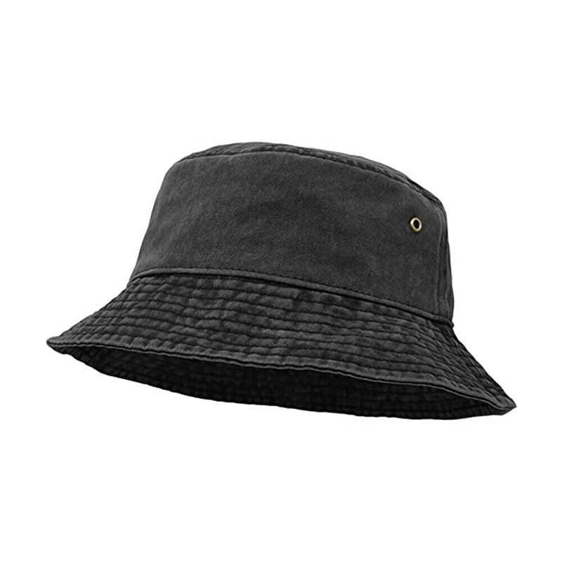 Unisex Men Women Washed Cotton Outdoor Camping Sports Bucket Hats Fisherman Hat