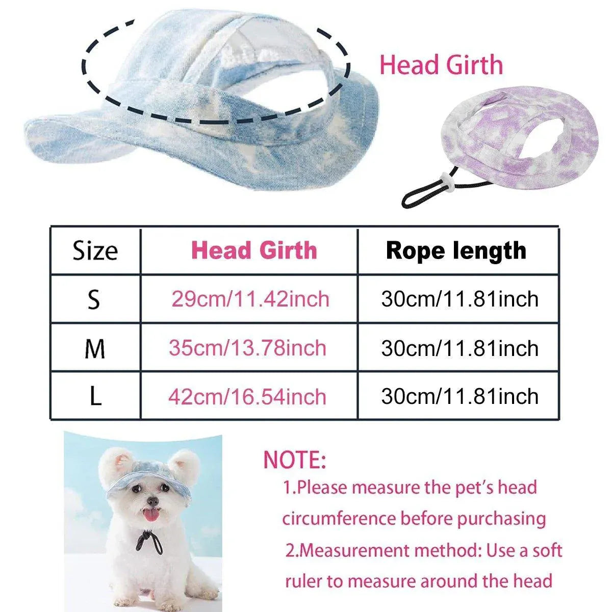 Adjustable Pet Hat with Cute Leaky Ears Sunscreen Fisherman Hat Four Seasons Use - Orange Red - L