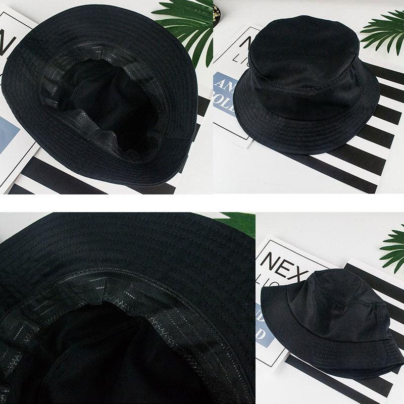 9 Colours Unisex Sun Bucket Hat Perfect for Outdoor Adventures - White