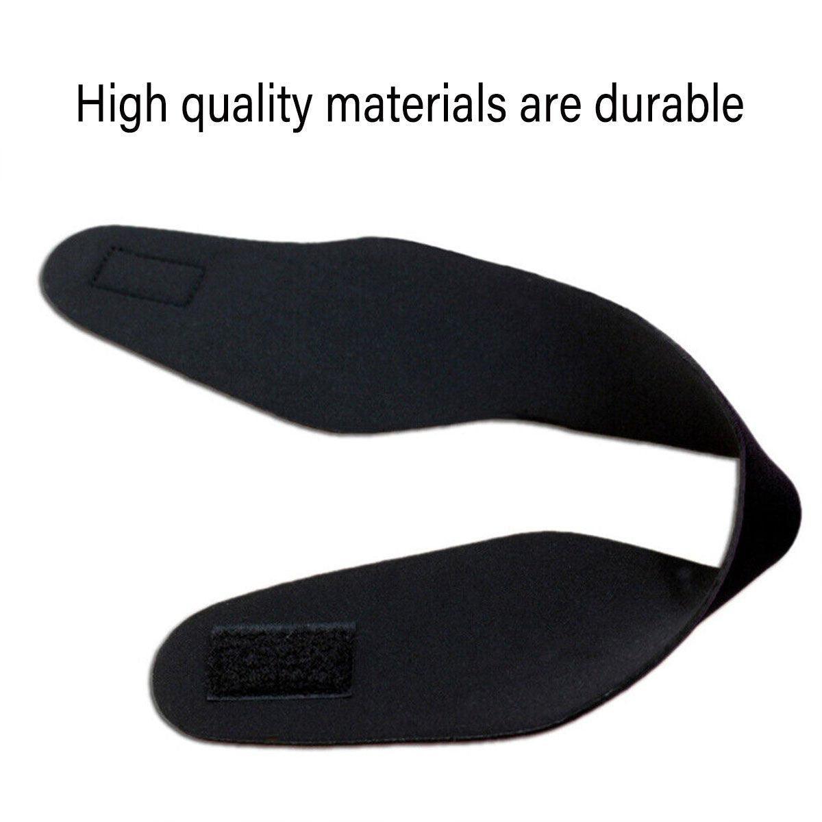 Adjustable Waterproof Swimming Headband for Ear Protection Unisex Diving Use - Black-M
