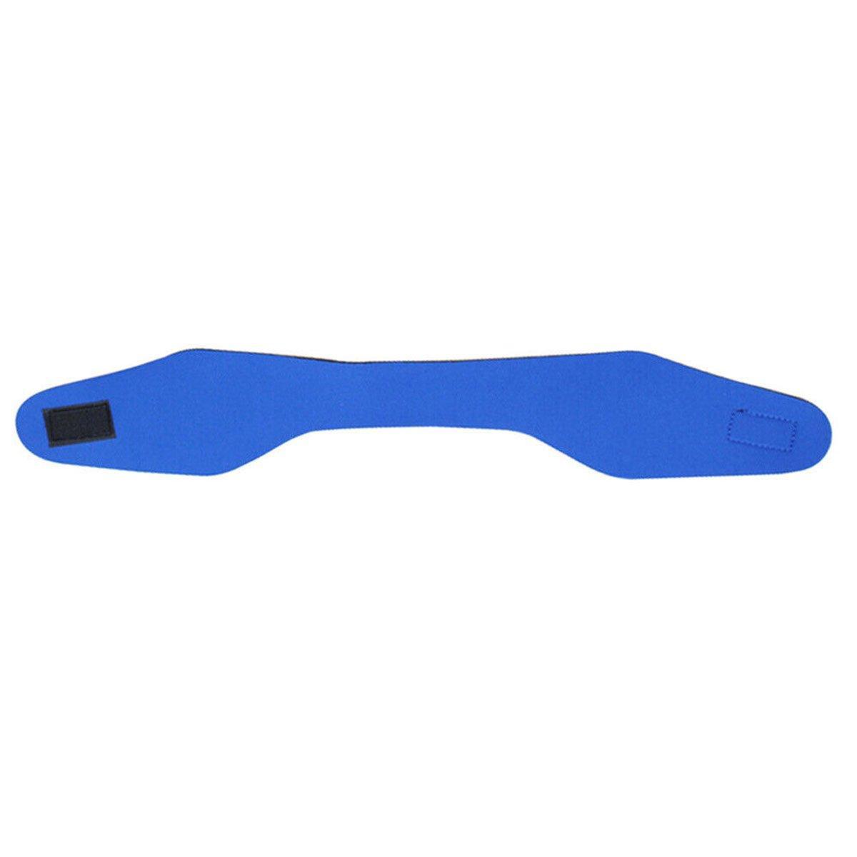 Adjustable Waterproof Swimming Headband for Ear Protection Unisex Diving Use - Red-L