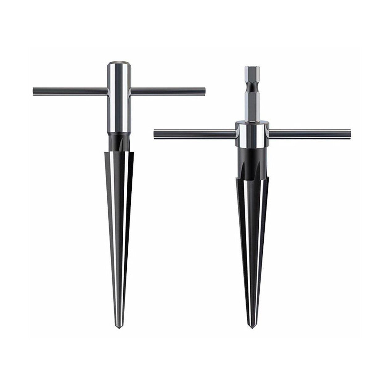 Round Shank Hexagon Shank T Handle Taper Reamer Tool for Drilling and Boring - Hexagon Shank Reamer(5-16mm)