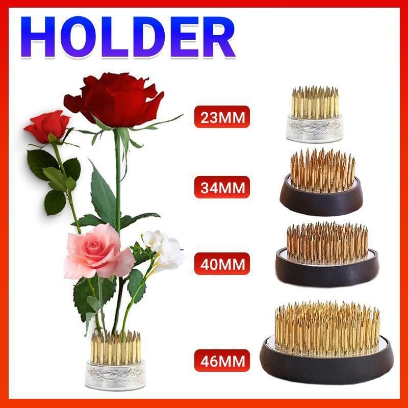 Round Flower Base Holder Spiky Frog Fixed Tool Floral Arrange For Ikebana