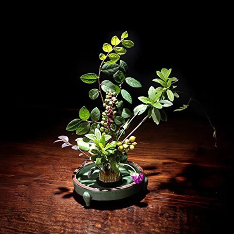 Round Flower Base Holder Spiky Frog Fixed Tool Floral Arrange For Ikebana