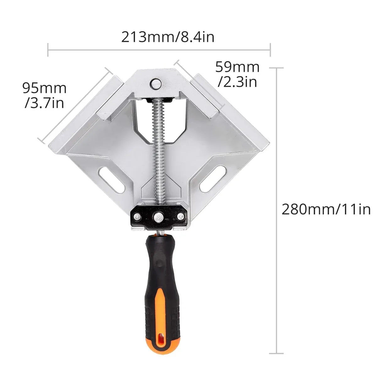 Right Angle Clamp Single Handle 90 Degree Woodworking Drill Guide Corner Tool