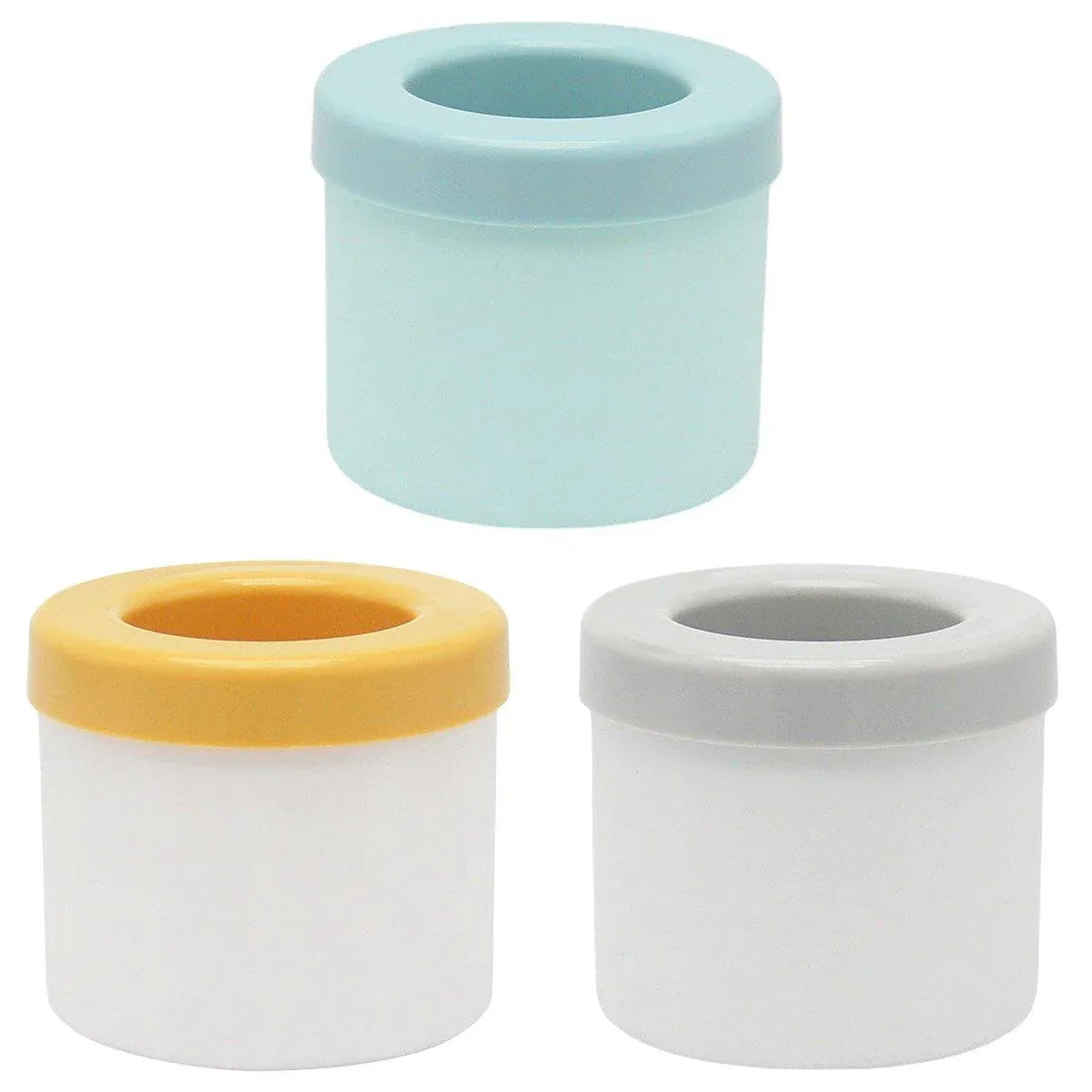 Silicone Ice Cube Tray Mould Ice Box Compartment Bucket for Easy Ice Making - Blue