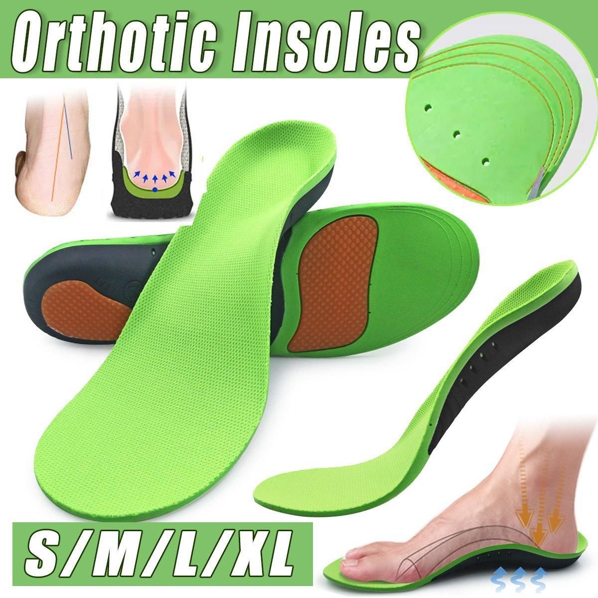 4 SizesOrthotic Insoles Arch Support for Flat Feet High Arches Plantar Fasciitis - L