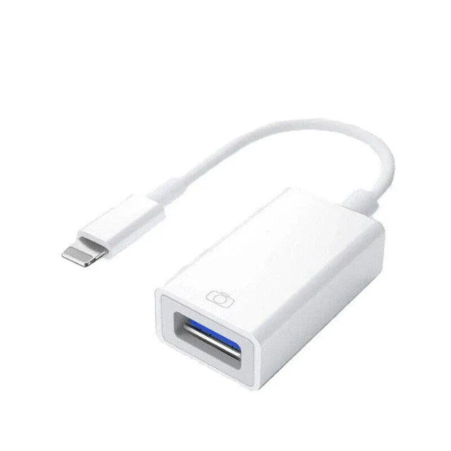 For Iphone Or Type C To Usb Otg Data Cable Adapter Male 3.0 A Female Converter - iOS