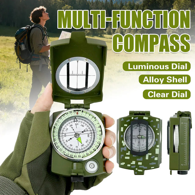 Multi-Function High Precision Compass Luminous Outdoor Hiking Camping