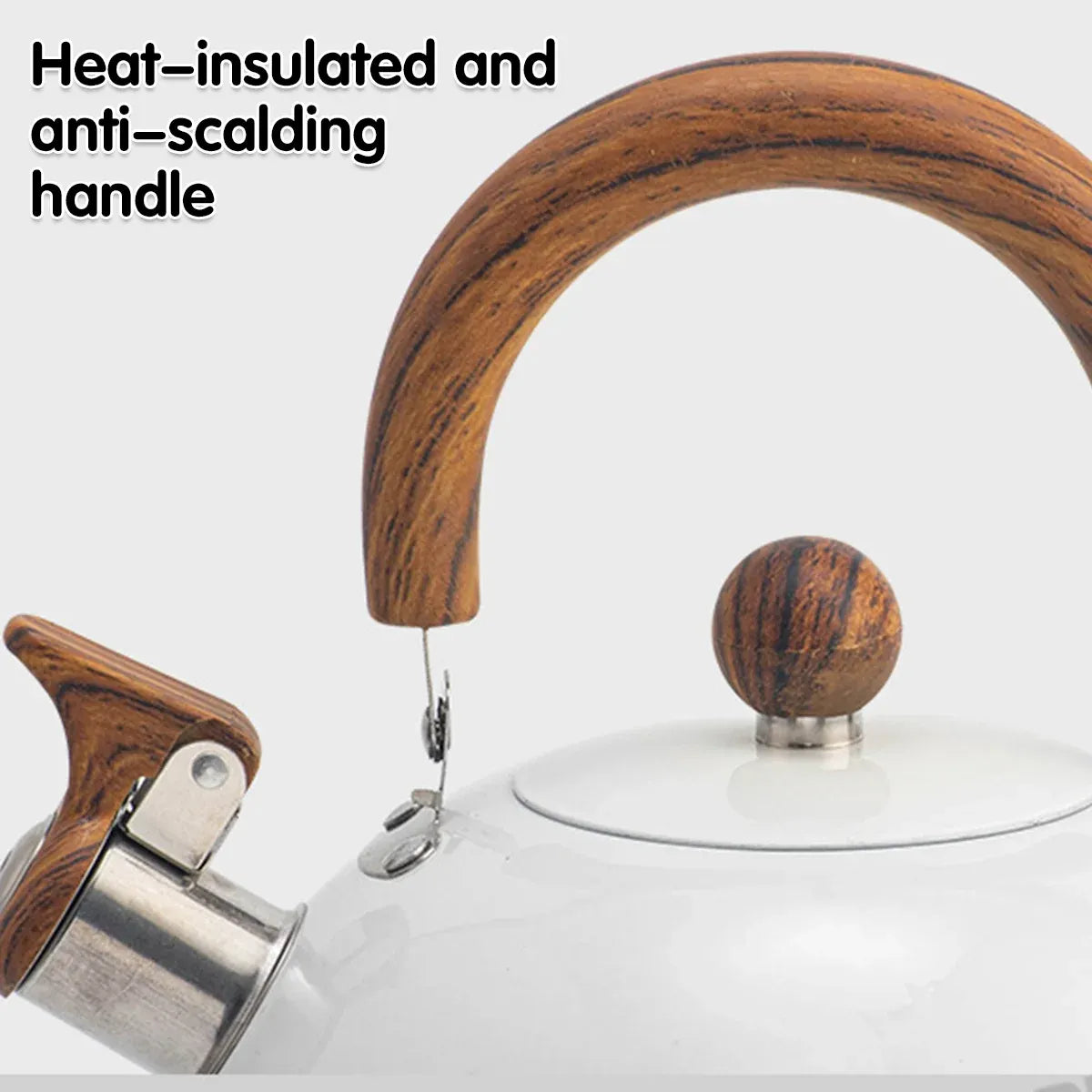 3L Stainless Steel Whistling Kettle Tea Pot For Gas Electric Stove Kitchen Hot