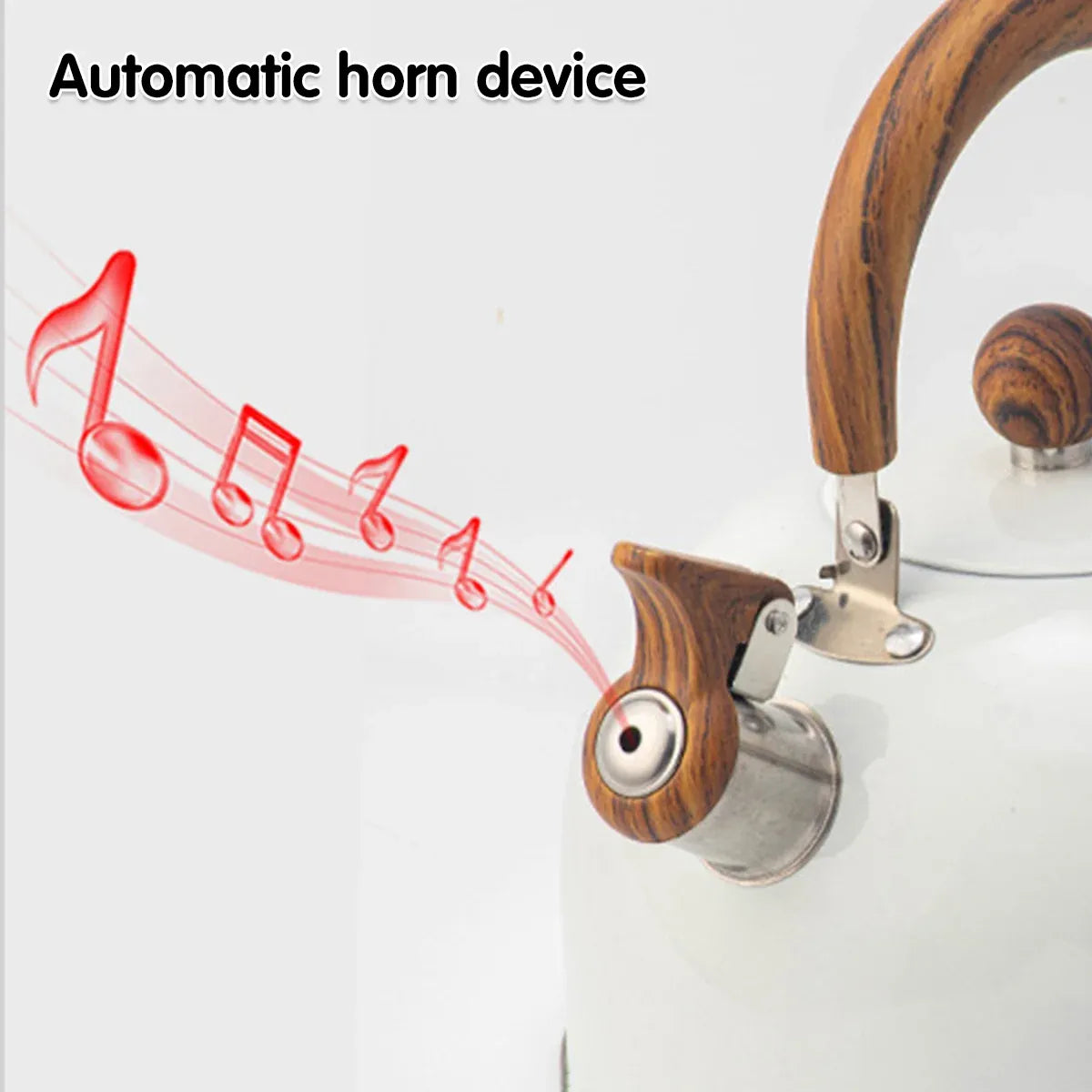 3L Stainless Steel Whistling Kettle Tea Pot For Gas Electric Stove Kitchen Hot