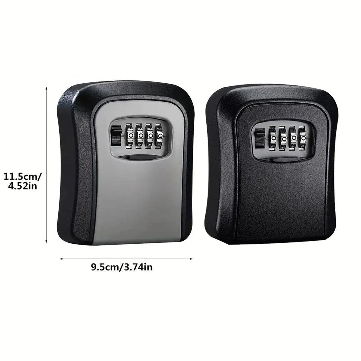 Combination Key Box with Combination Lock for Home Office Security Storage - Grey