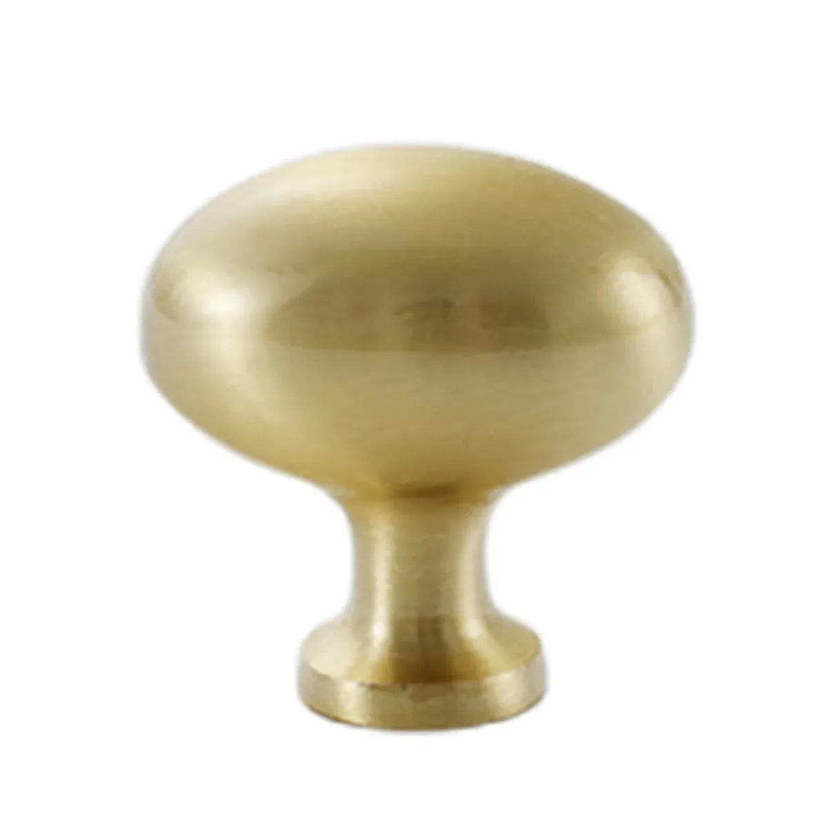 Pigeon Egg Cabinet Handle Single Hole French Style Drawer Pull for Door Closet - Brass