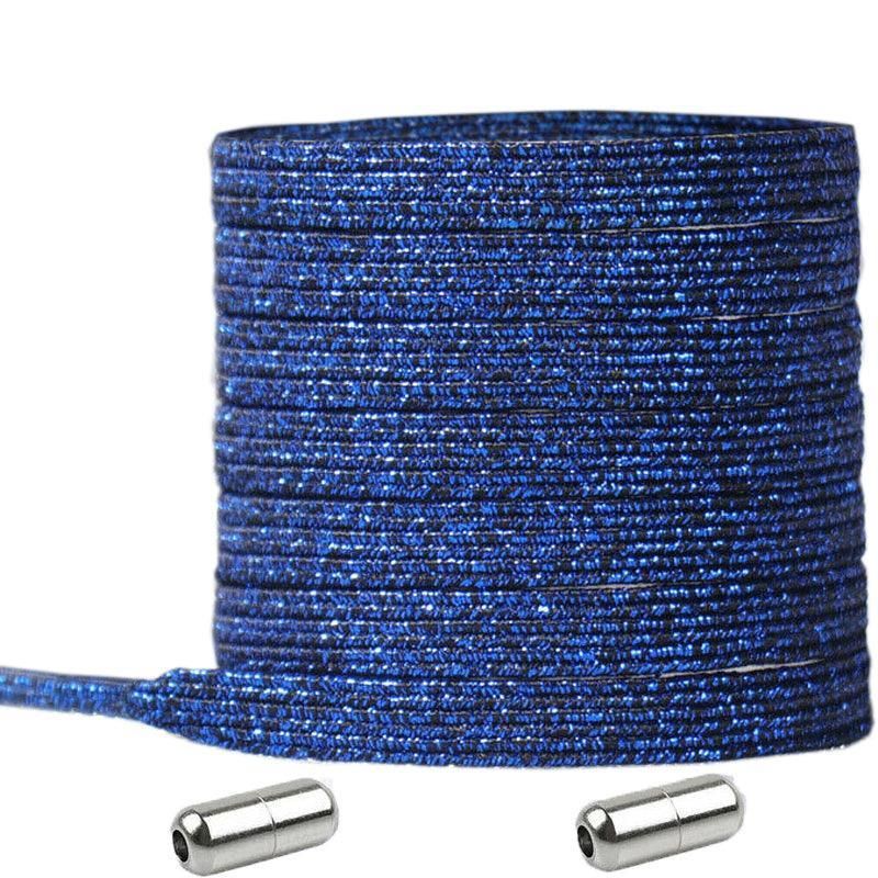 No Tie Locked Elastic Shoelace Shoe Lace Lazy Laces Sneakers Sports - NO.22 Silver Grey