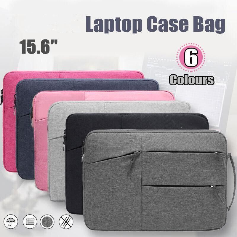 Laptop Sleeve Travel Bag Carry Case For Macbook Air Pro 15.6inch - Pink