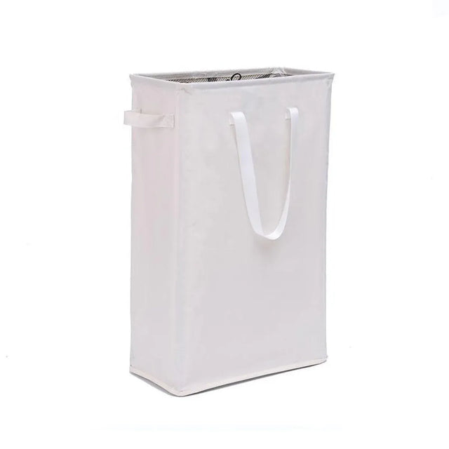 Foldable Large Capacity Oxford Cloth Laundry Basket Toy Storage Bag - Beige