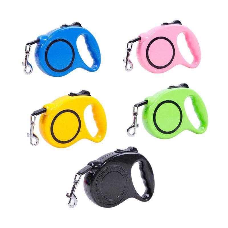 5M Dog Lead Leash Strong Retractable Extendable 5M Lockable Heavy Duty 15Kg - Blue