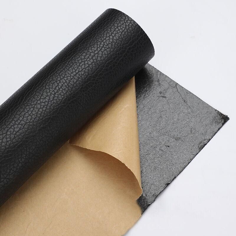 2X Self Adhesive Leather Repair Patches Kit for Sofa Couch Auto Interior Use - Khaki