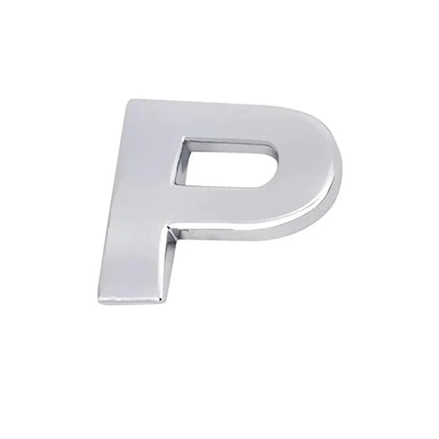 A-Z Alphabet Letters Car Sticker Self Adhesive Auto Badge Emblem 3D Chrome Good - P