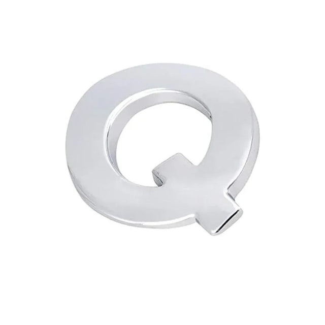 A-Z Alphabet Letters Car Sticker Self Adhesive Auto Badge Emblem 3D Chrome Good - Q